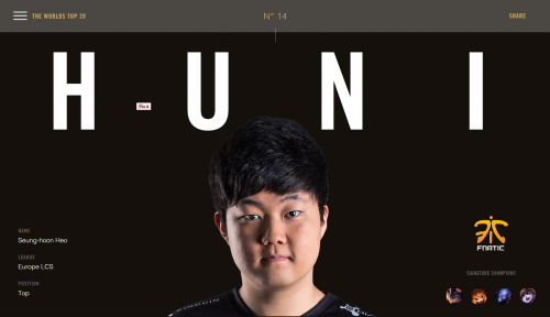 招牌英雄huni