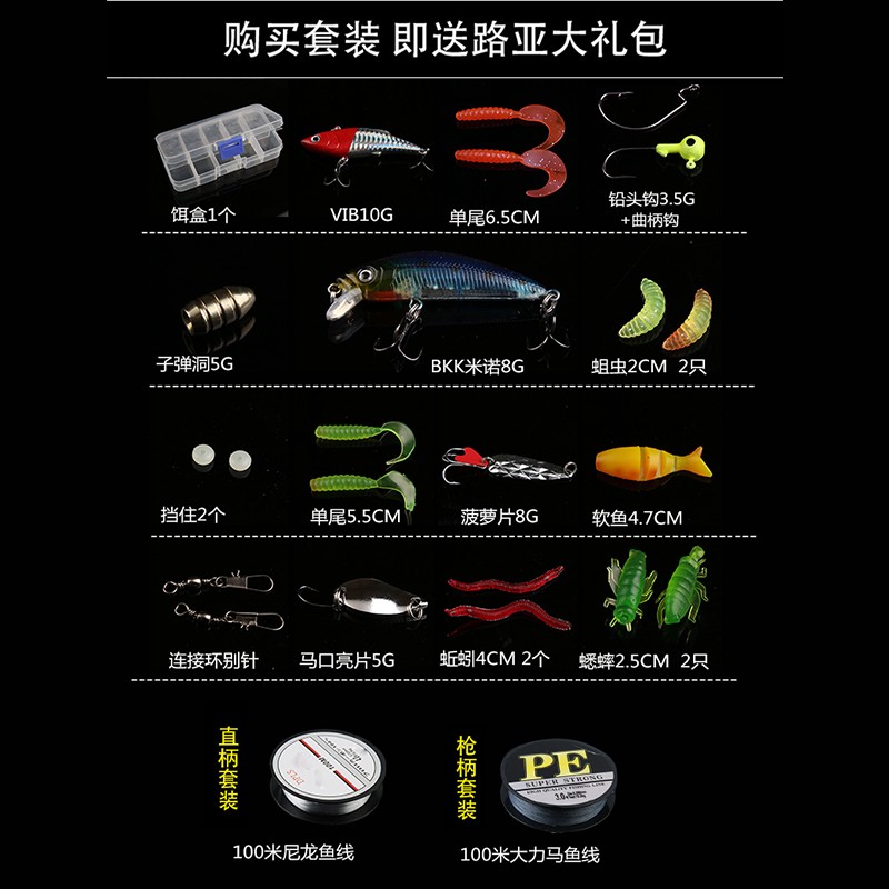 路亞淡水魚餌套裝，高效釣魚的秘密武器探索